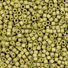 Miyuki delica Beads 11/0 - Opaque matte luster golden olive green DB-371